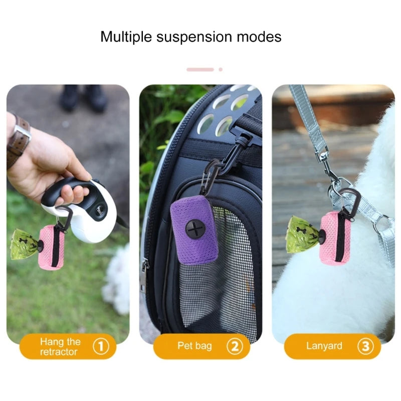 Leash-Clip Poop Bag Dispenser — Never Forget Bags Again