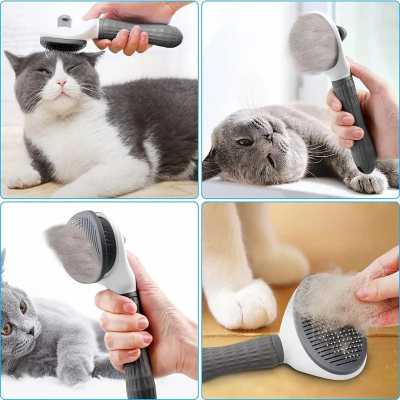 Self Cleaning Slicker Brush for Dogs and Cats