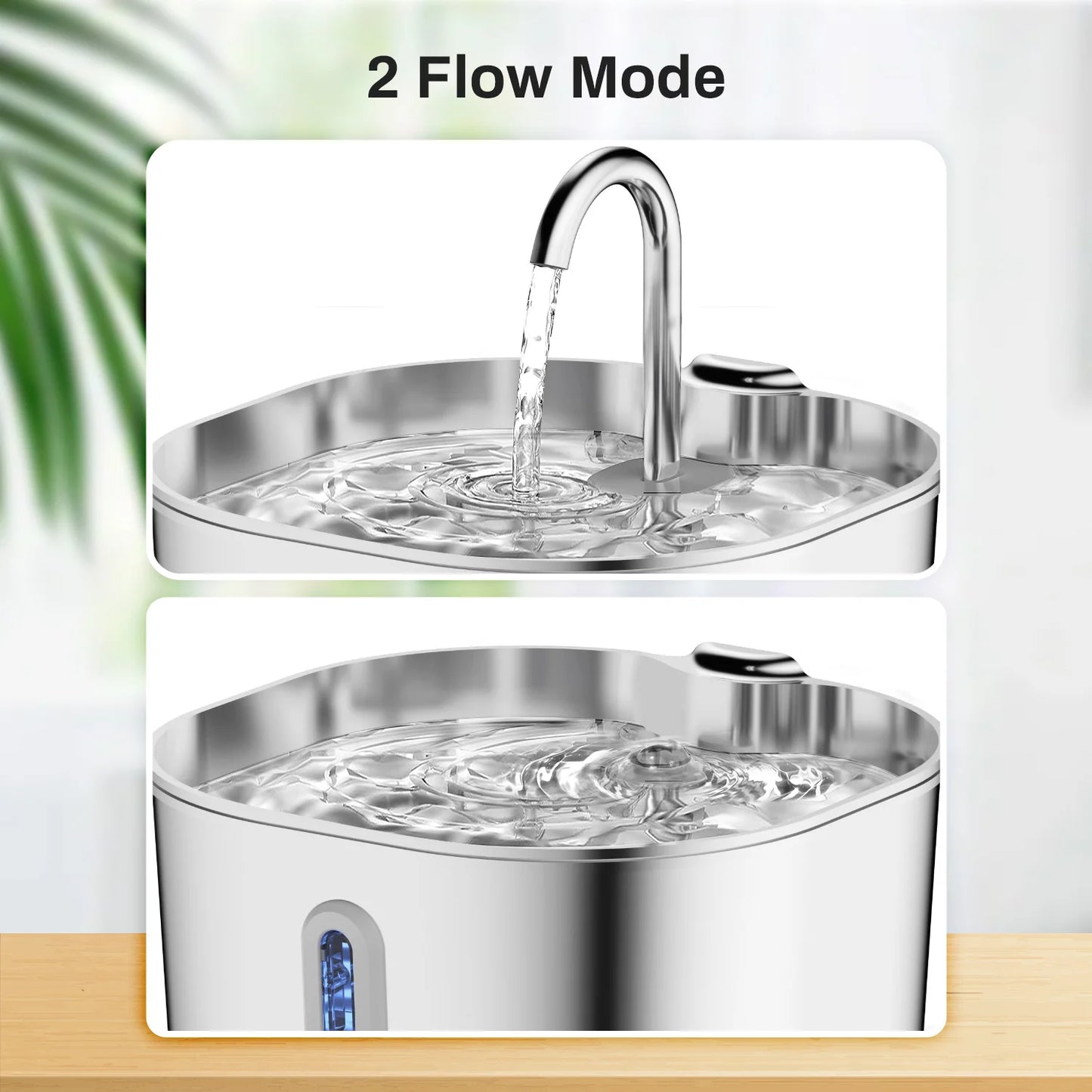 Stainless Steel Smart Pet Water Fountain — 2.2L Ultra-Quiet Filtered Drinking Dispenser for Cats & Dogs